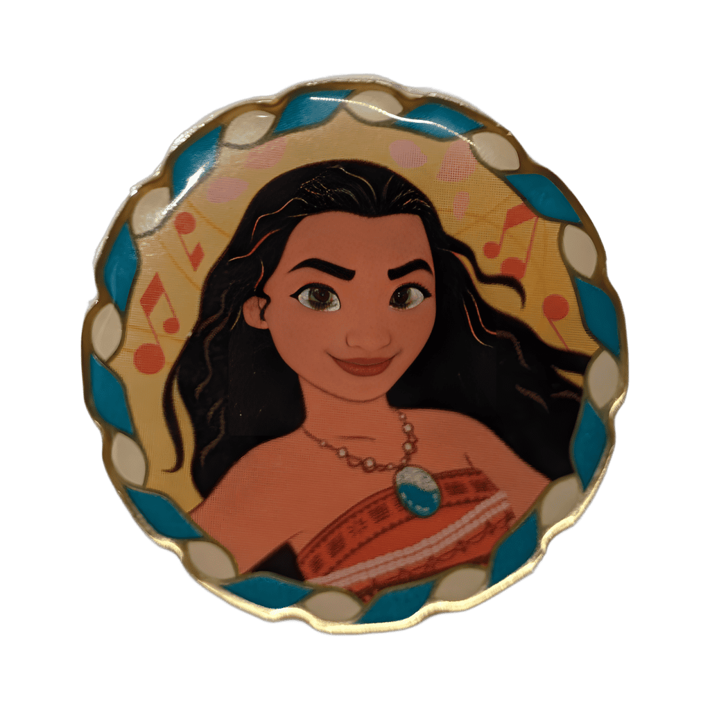 Moana in a Round Spiral Frame Disney pin