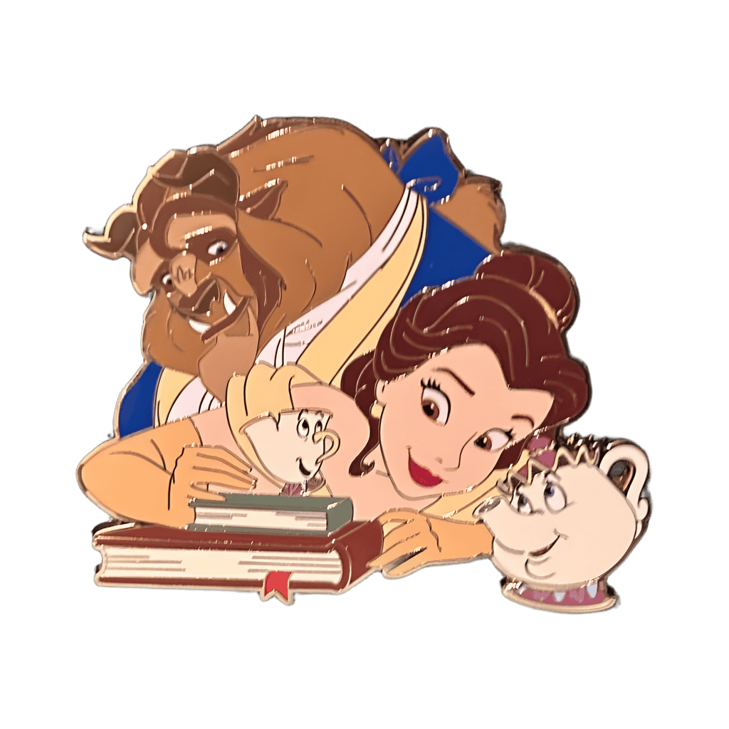 Beauty & the Beast Books and Tea Jumbo Disney pin