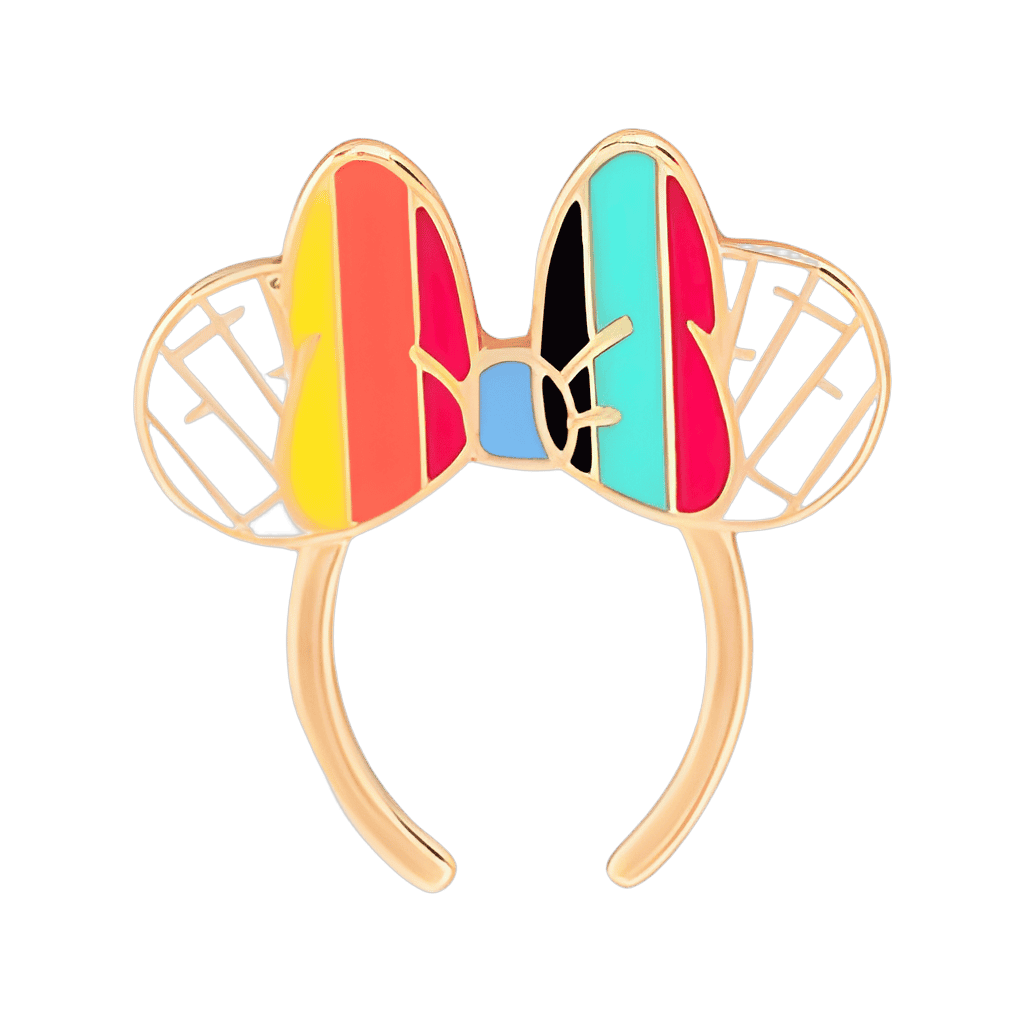 Striped Bow Disney pin
