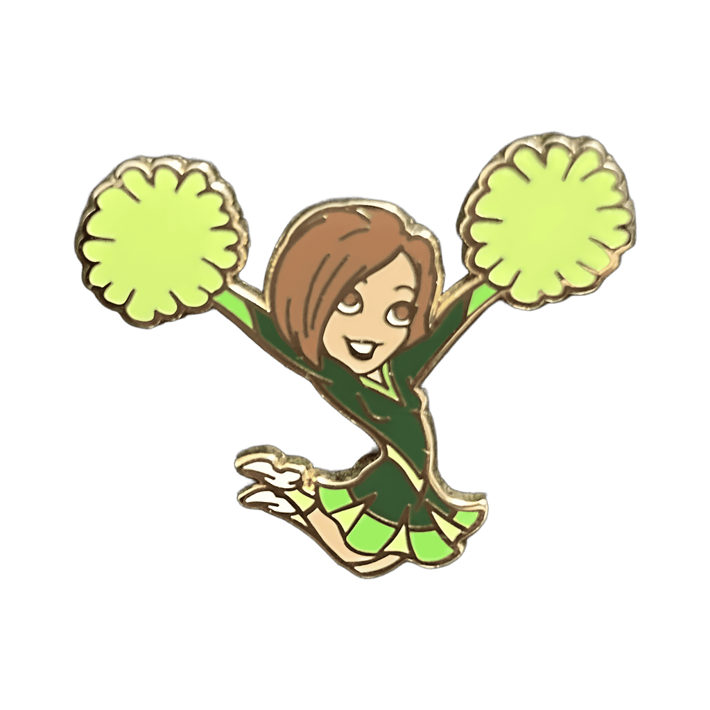Green Cheerleader Disney pin