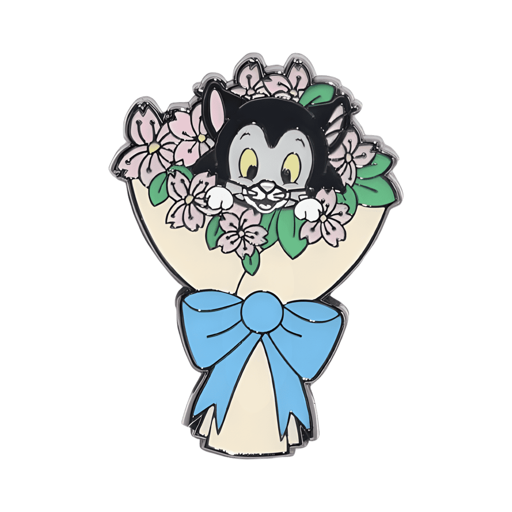 Figaro floral bouquet Disney pin