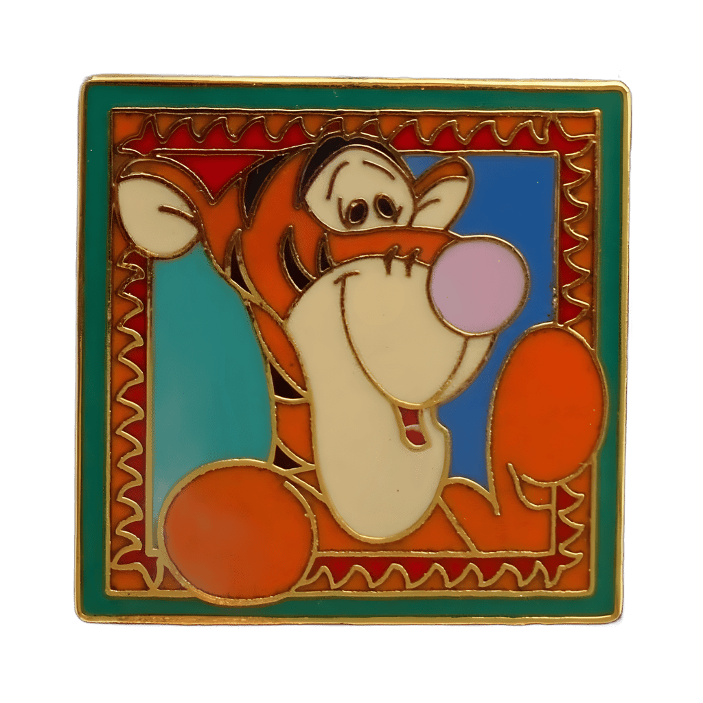 Tigger Framed Stamp Disney pin