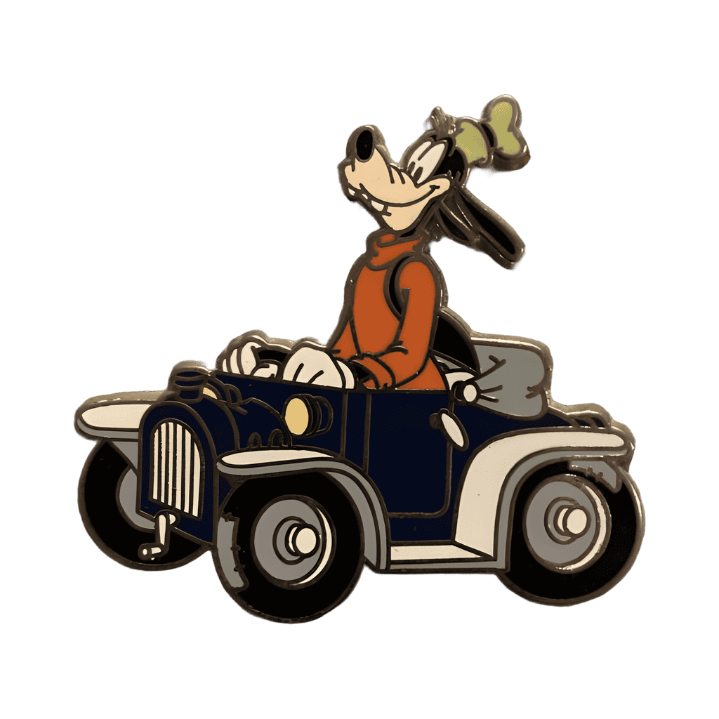 Goofy in a Blue Car Disney pin