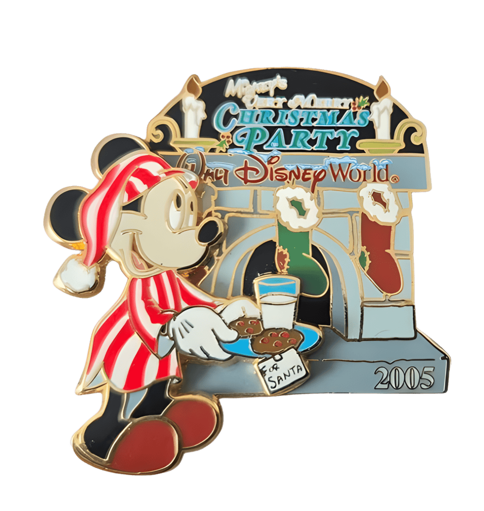 Mickey at Fireplace Disney pin