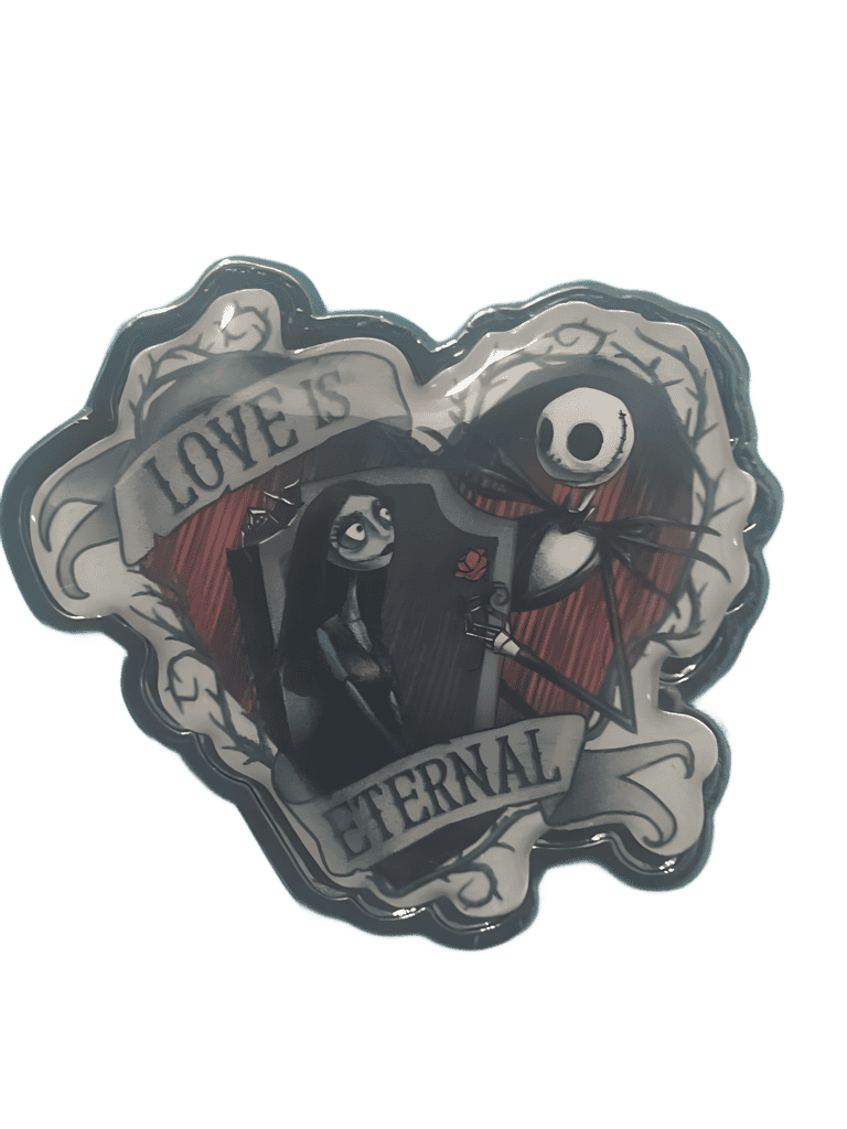 Jack & Sally heart Disney pin