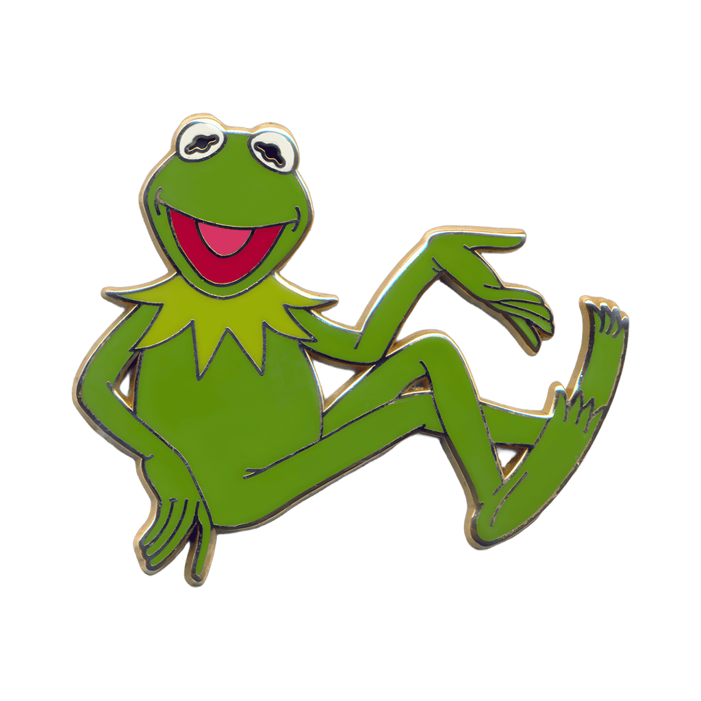 Kermit the Frog Leaning with Hand Out Disney pin