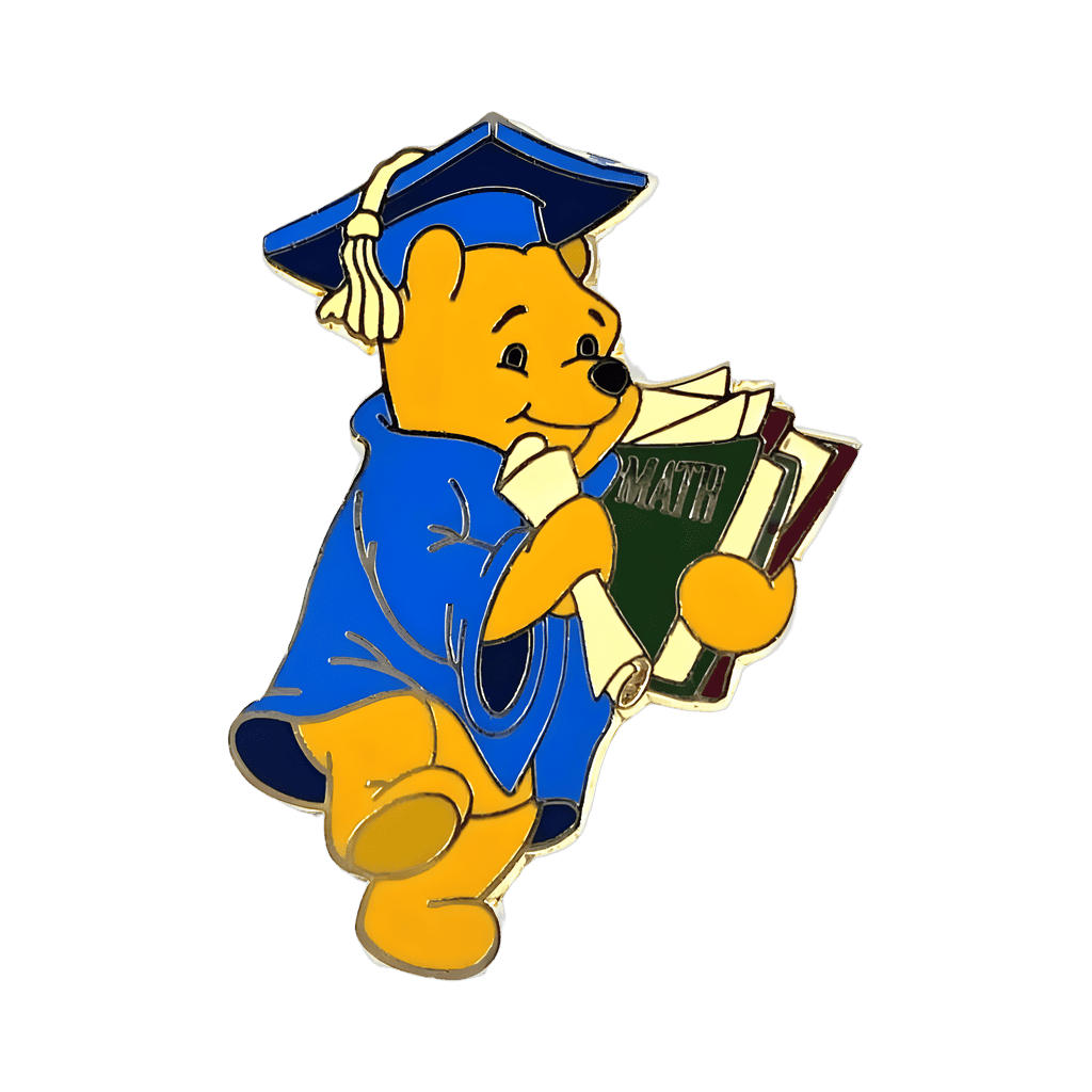Winnie the Pooh in a Cap and Gown - 2000 Disney pin