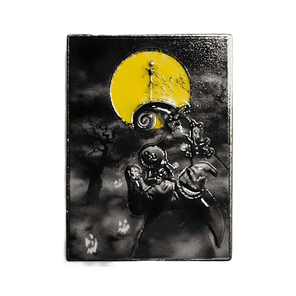 Oogie Boogie and Jack Skellington Moon Disney pin