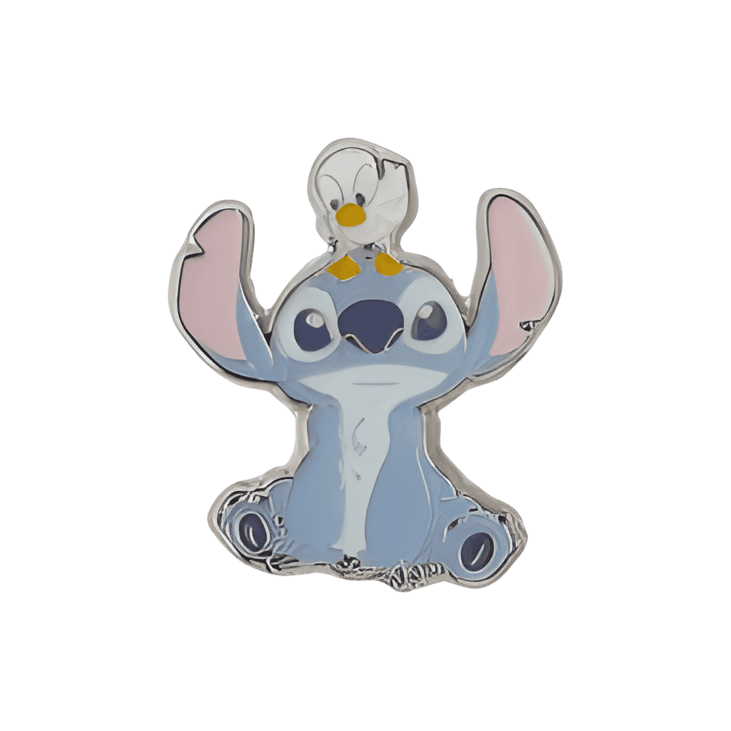 Stitch with Duckling on Head Disney pin