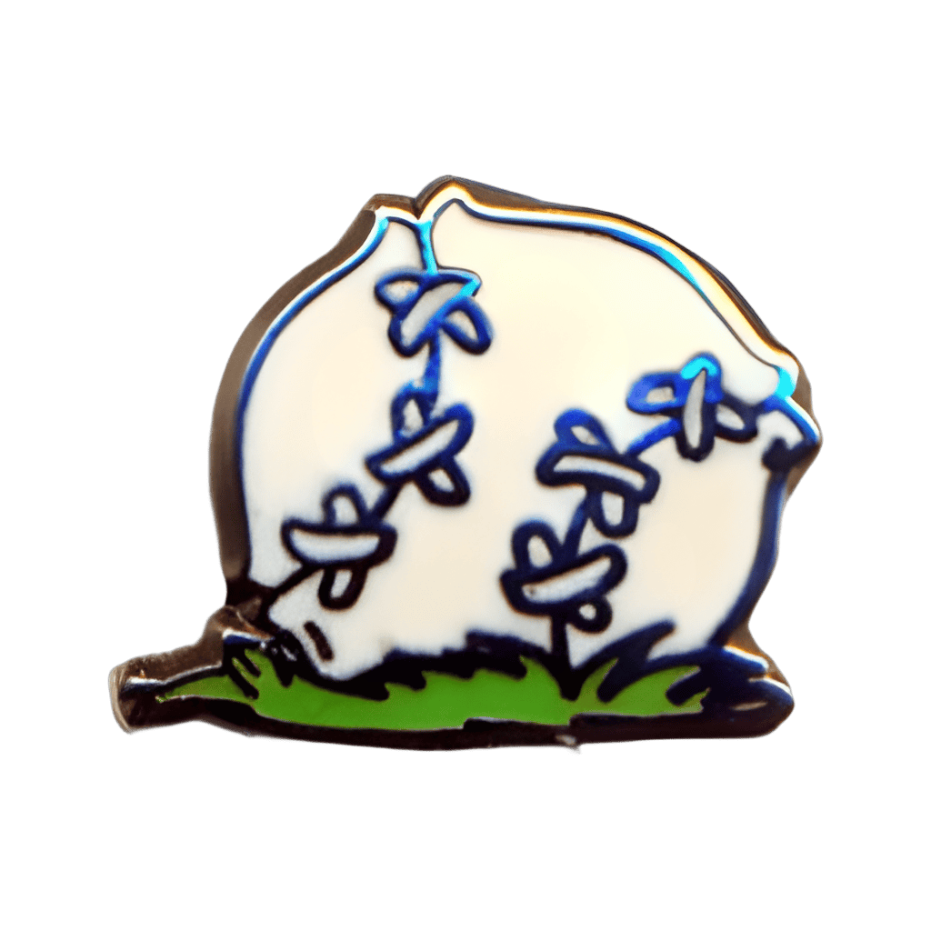 Pooh Missing the Ball 2 Pin Set - Baseball in Grass Disney pin