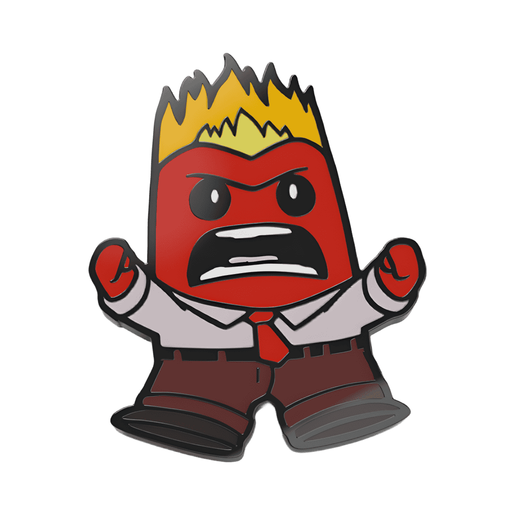 Anger Disney pin