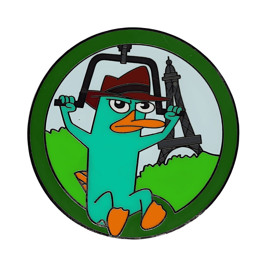 Agent P Hanggliding in France Pavilion Disney pin