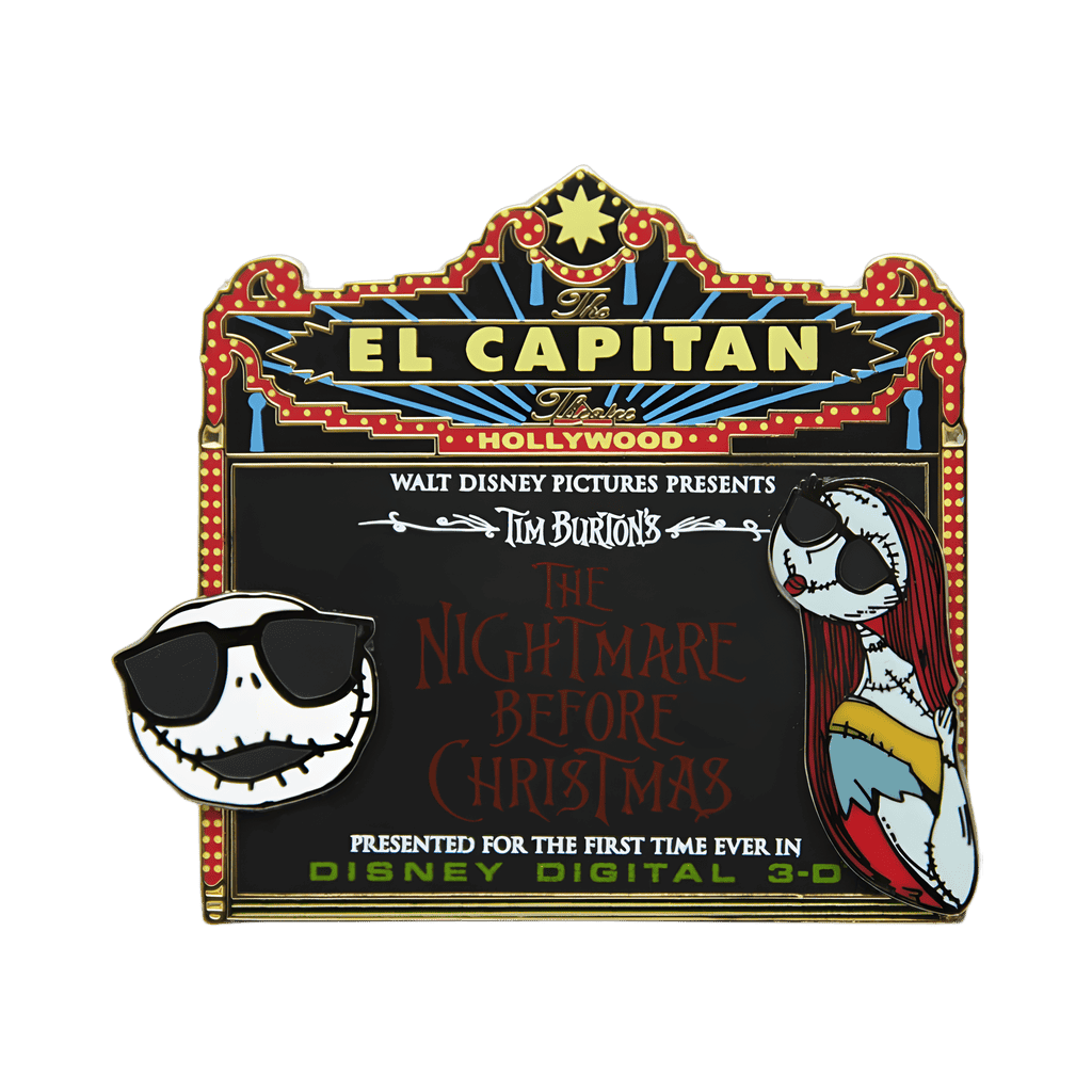The Nightmare Before Christmas #2 in 3D Jack and Sally Disney pin
