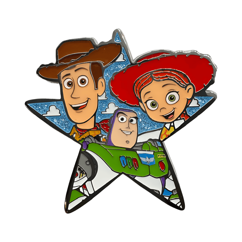 Woody, Buzz Lightyear & Jessie star Disney pin