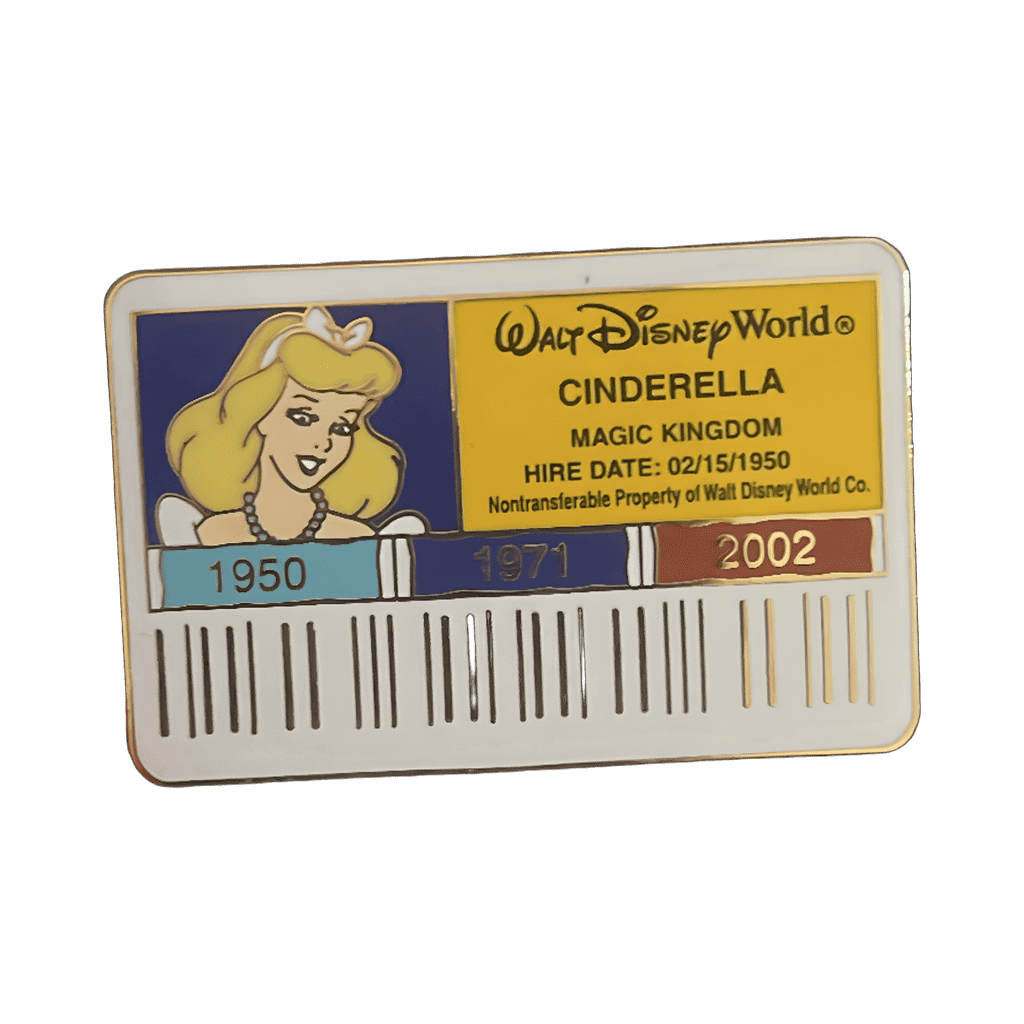 Cinderella Cast ID badge Disney pin