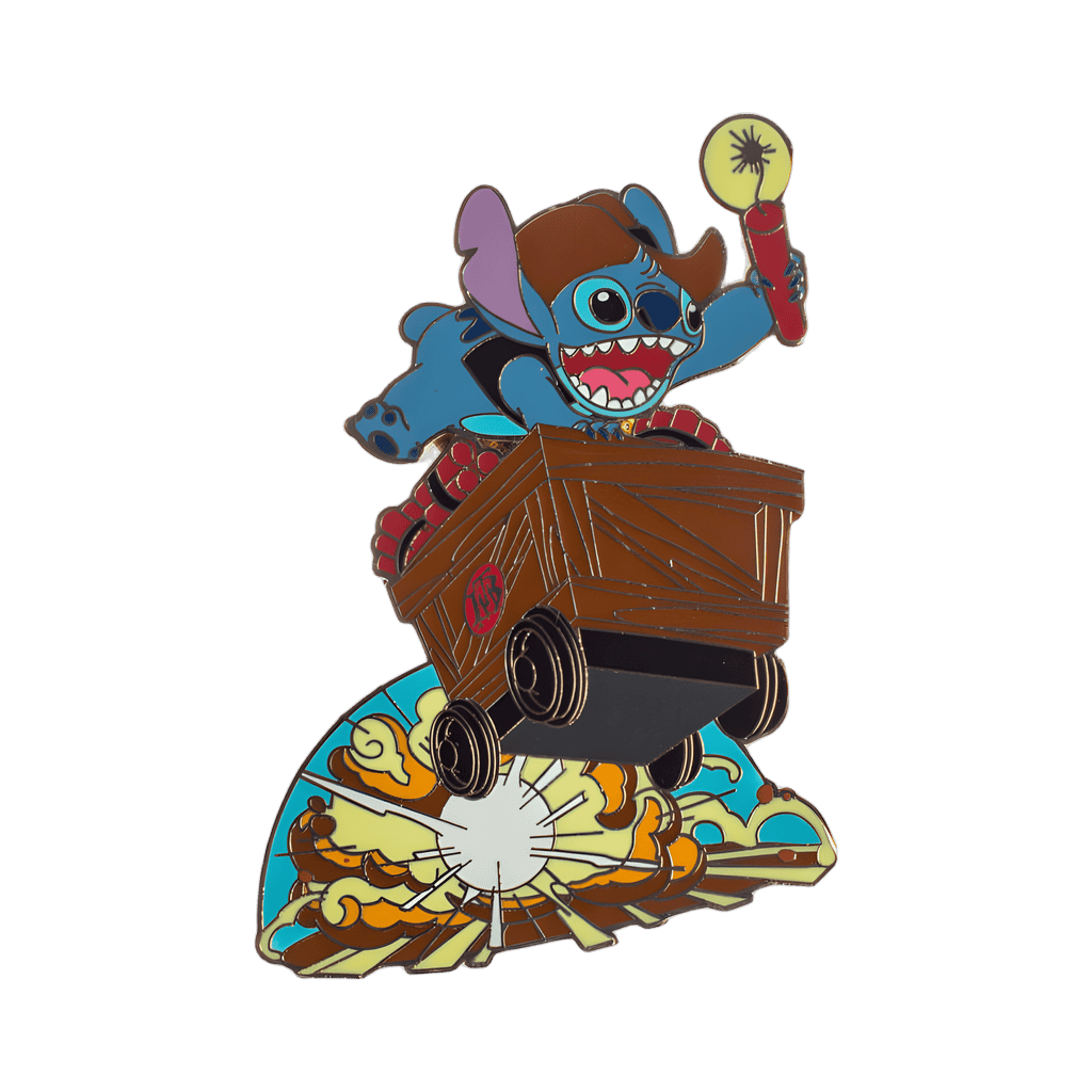Stitch on Big Thunder Mountain Railroad Disney pin