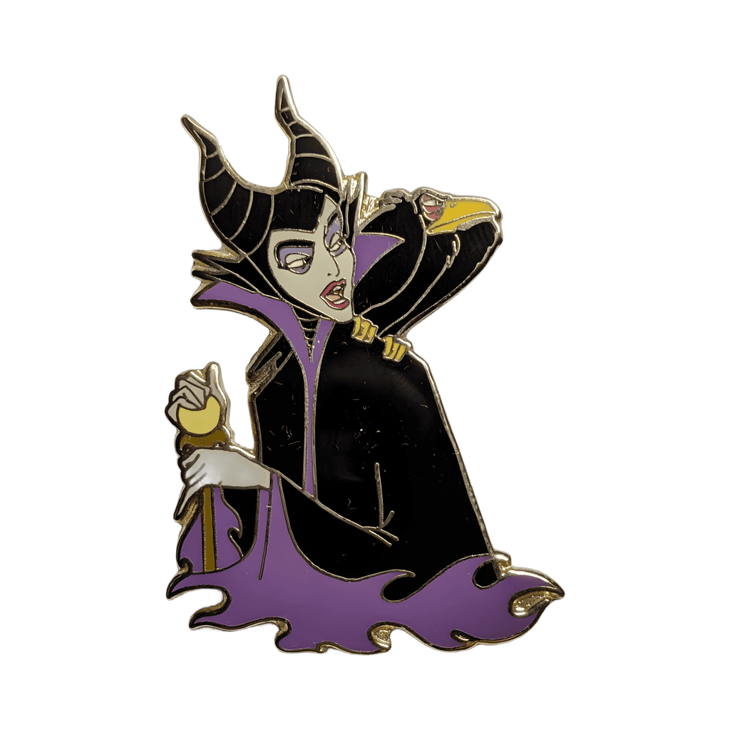 Talking Maleficent and Diablo Disney pin