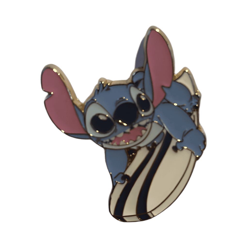 Stitch on surfboard Disney pin