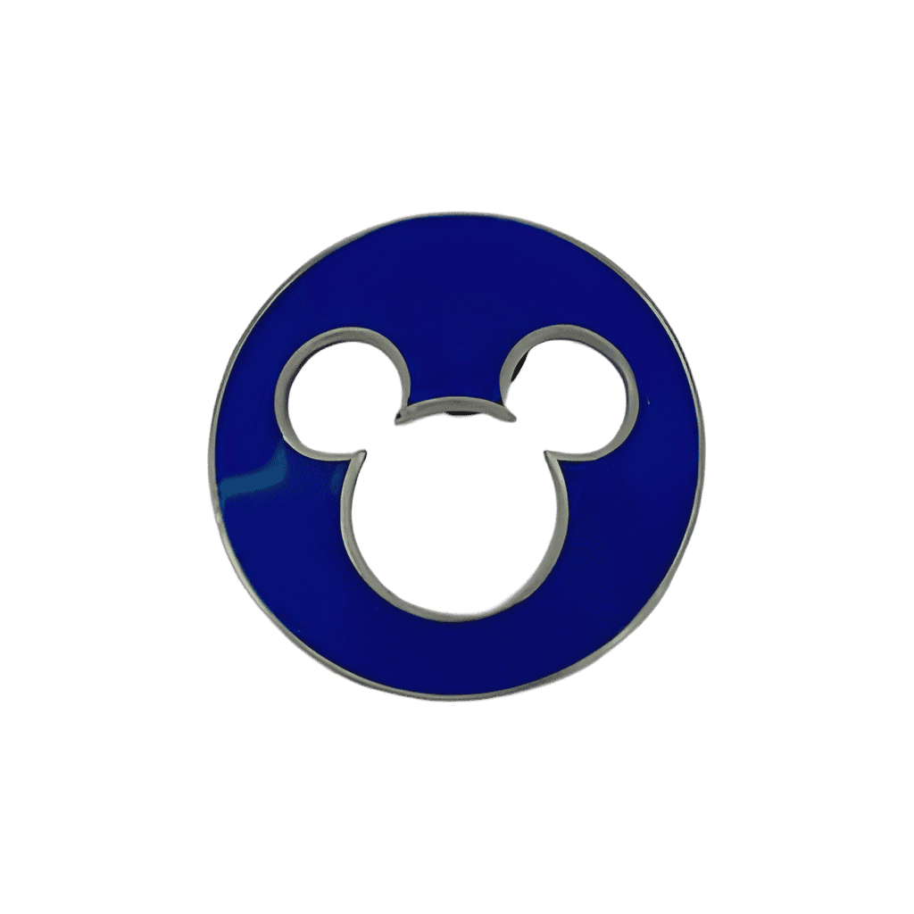 Blue Cutout Disney pin