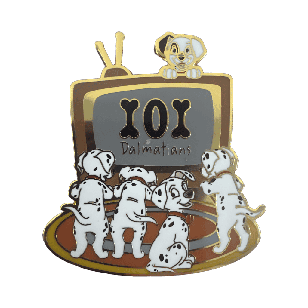 Dalmatian Puppies Watching TV Disney pin