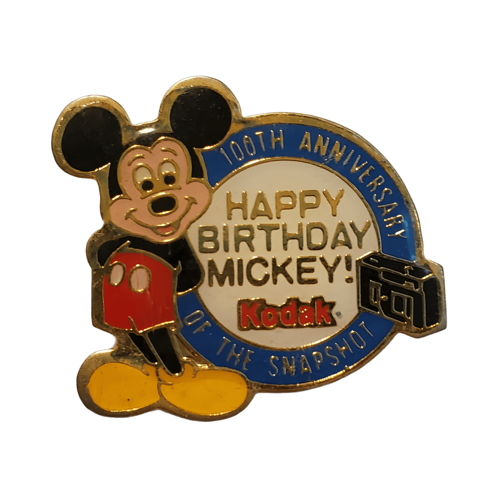 Kodak Happy Birthday Mickey Disney pin