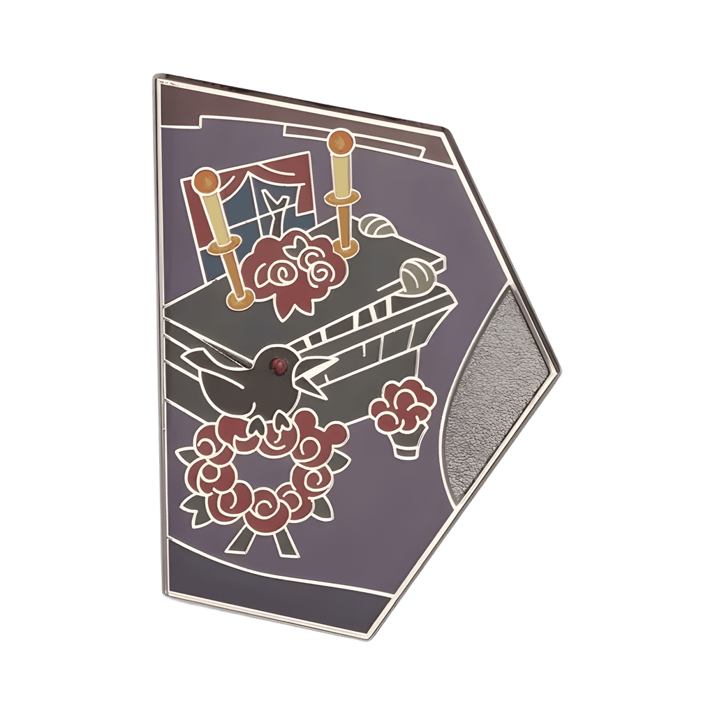The Raven and Coffin Disney pin