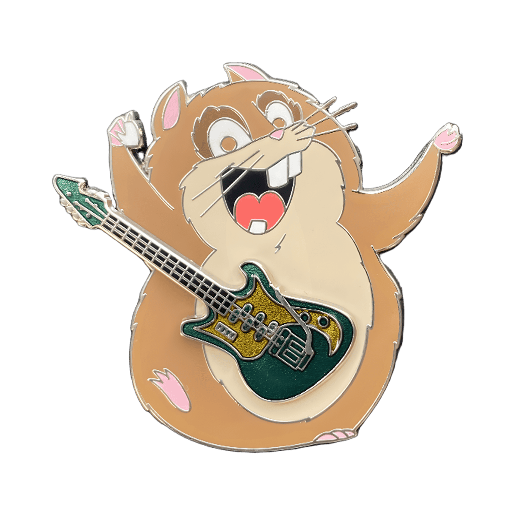 Rhino Playing Guitar Disney pin