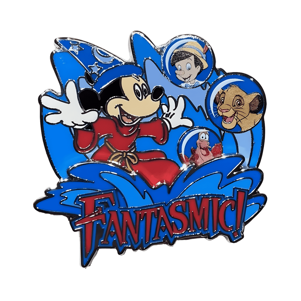 Fantasmic! — Sorcerer Mickey, Pinocchio, Simba and Sebastian Disney pin