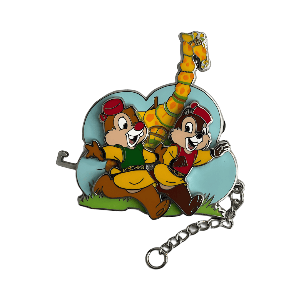Chip and Dale with Giraffe Disney pin