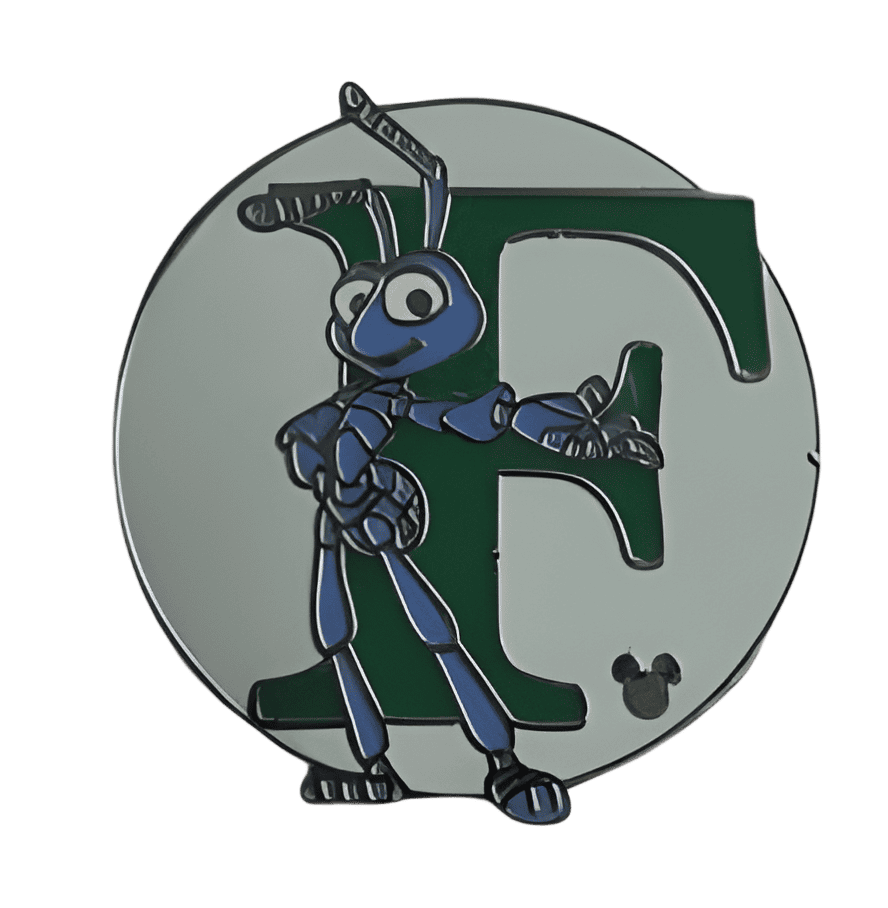 F for Flik Disney pin