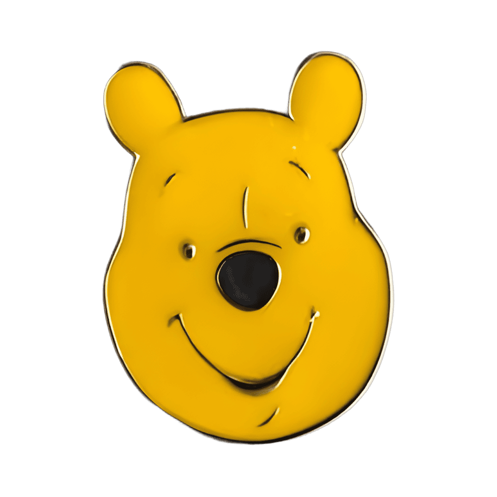 Neon tuesday- Pooh's head and face Disney pin