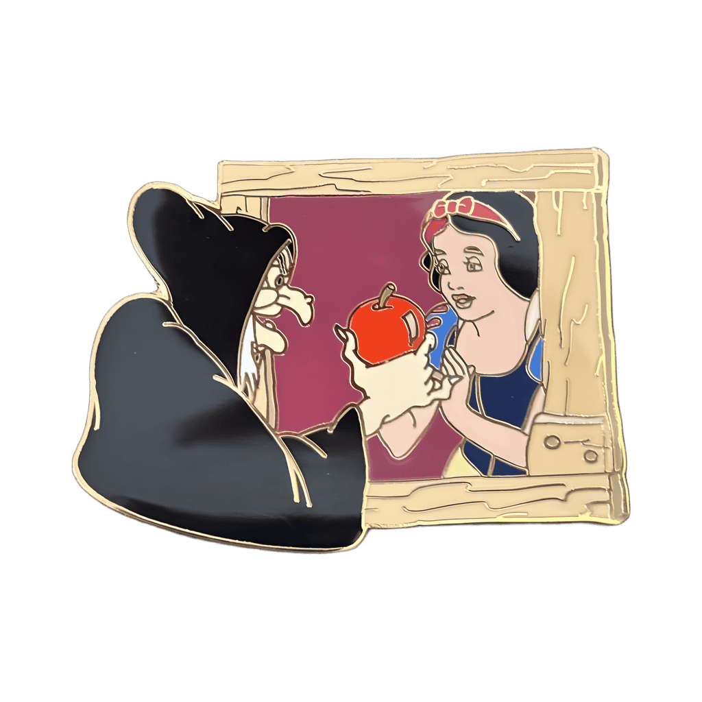 An apple from the Hag Disney pin