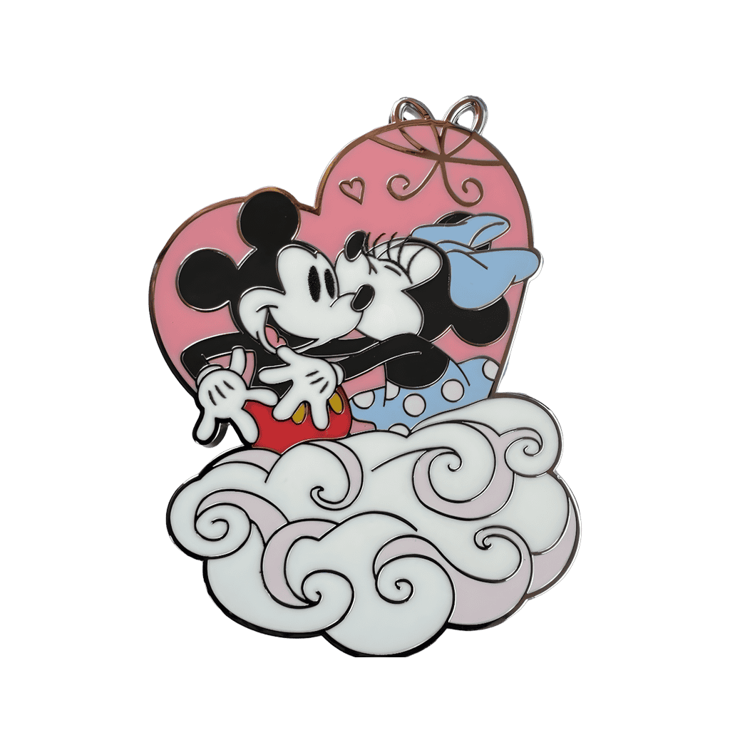 Minnie Kissing Mickey Disney pin