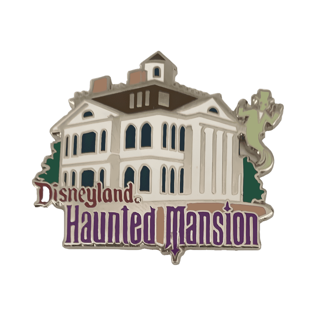 Haunted Mansion Facade with Top Hat Ghost Disney pin
