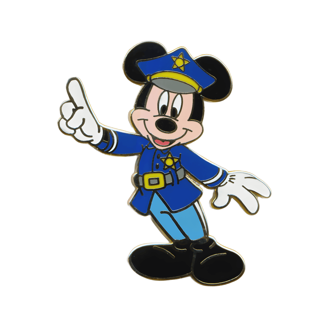 Mickey as Policeman - Sky Blue Pants Disney pin