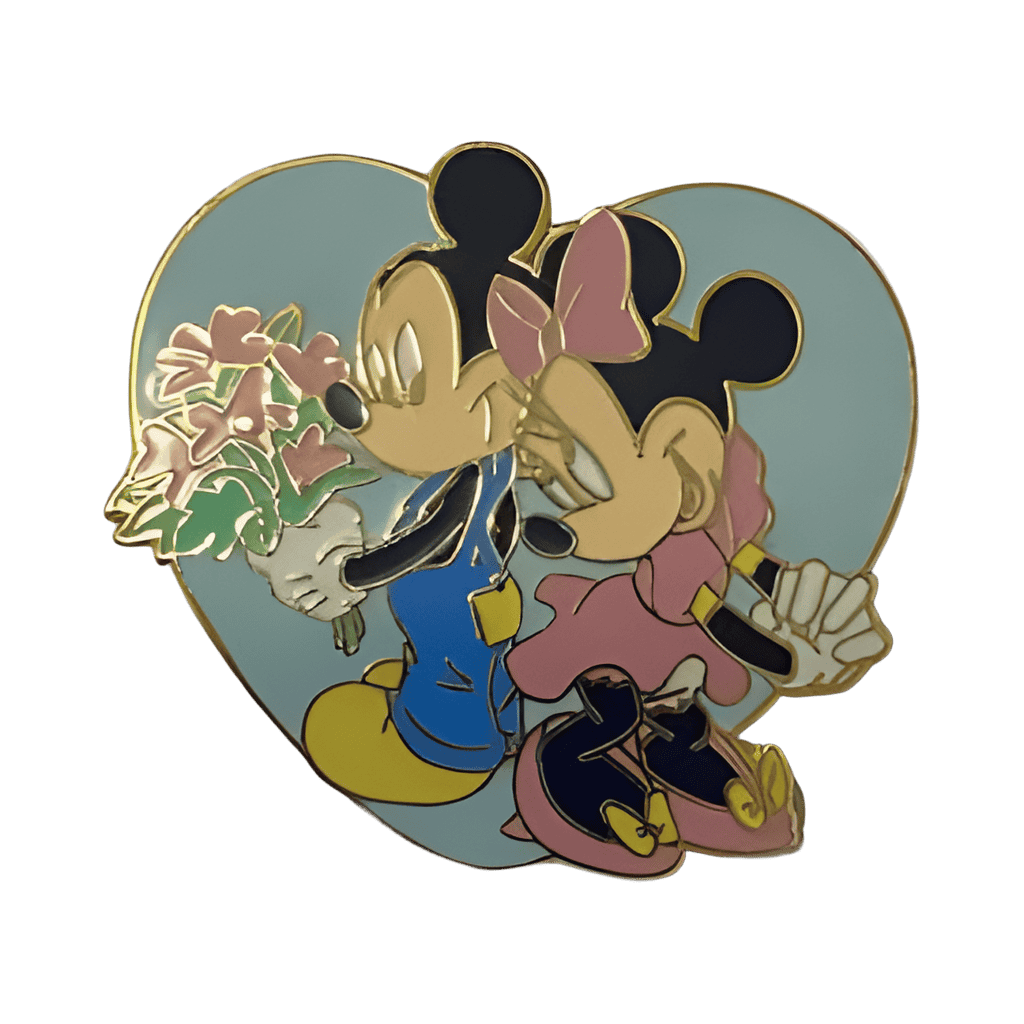 Mickey and Minnie with Flowers Disney pin