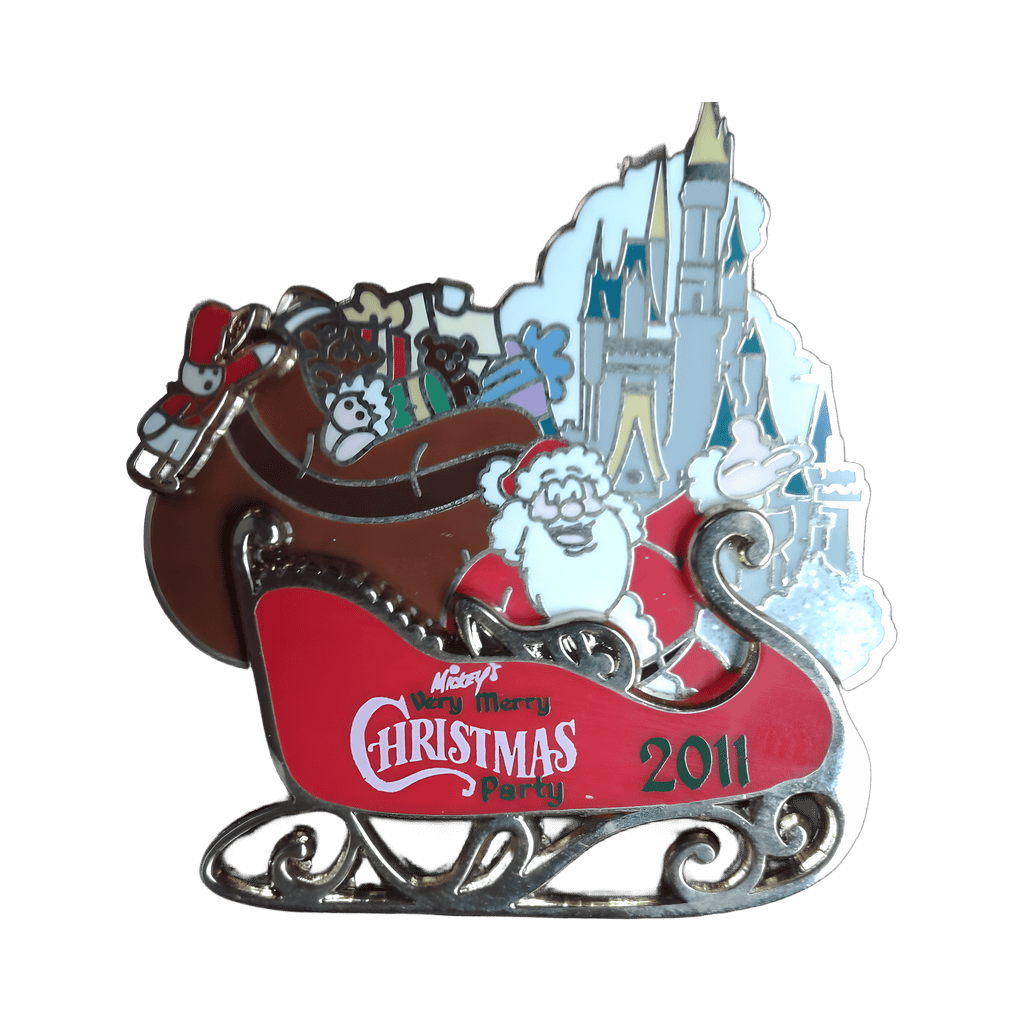 Santa Claus with Cinderella Castle Disney pin