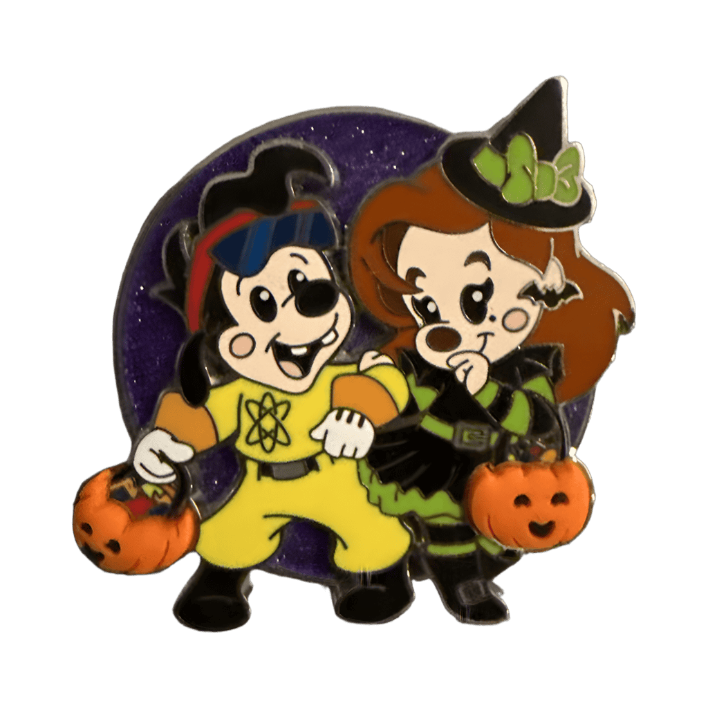 Max and Roxanne Halloween Disney pin