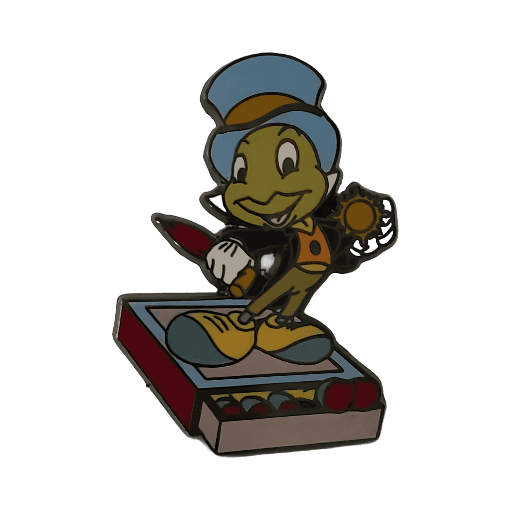 Jerry Leigh - Jiminy Cricket on Match Box Disney pin