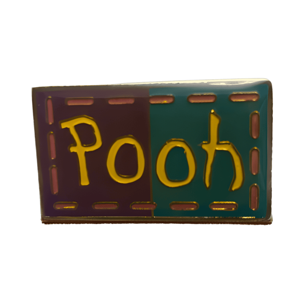 Pooh Nametag Disney pin