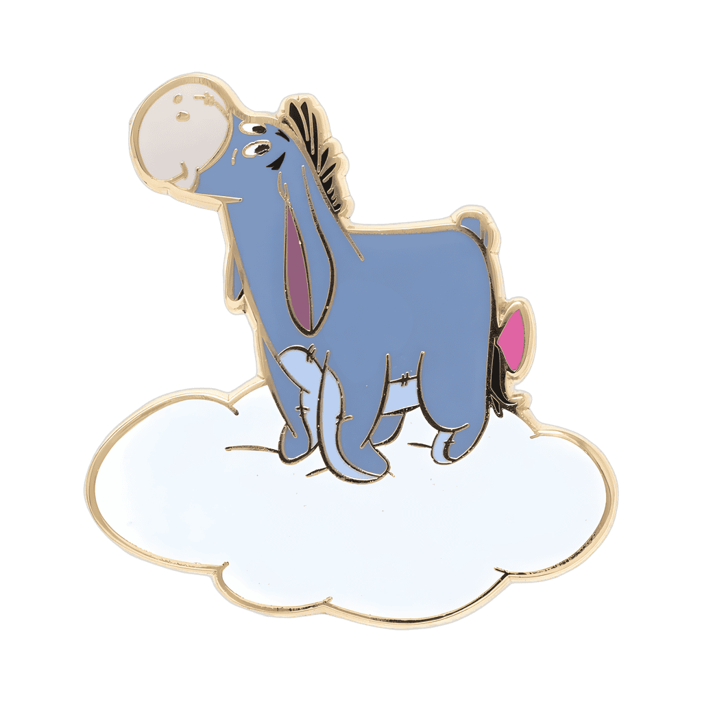 Eeyore standing on cloud Disney pin