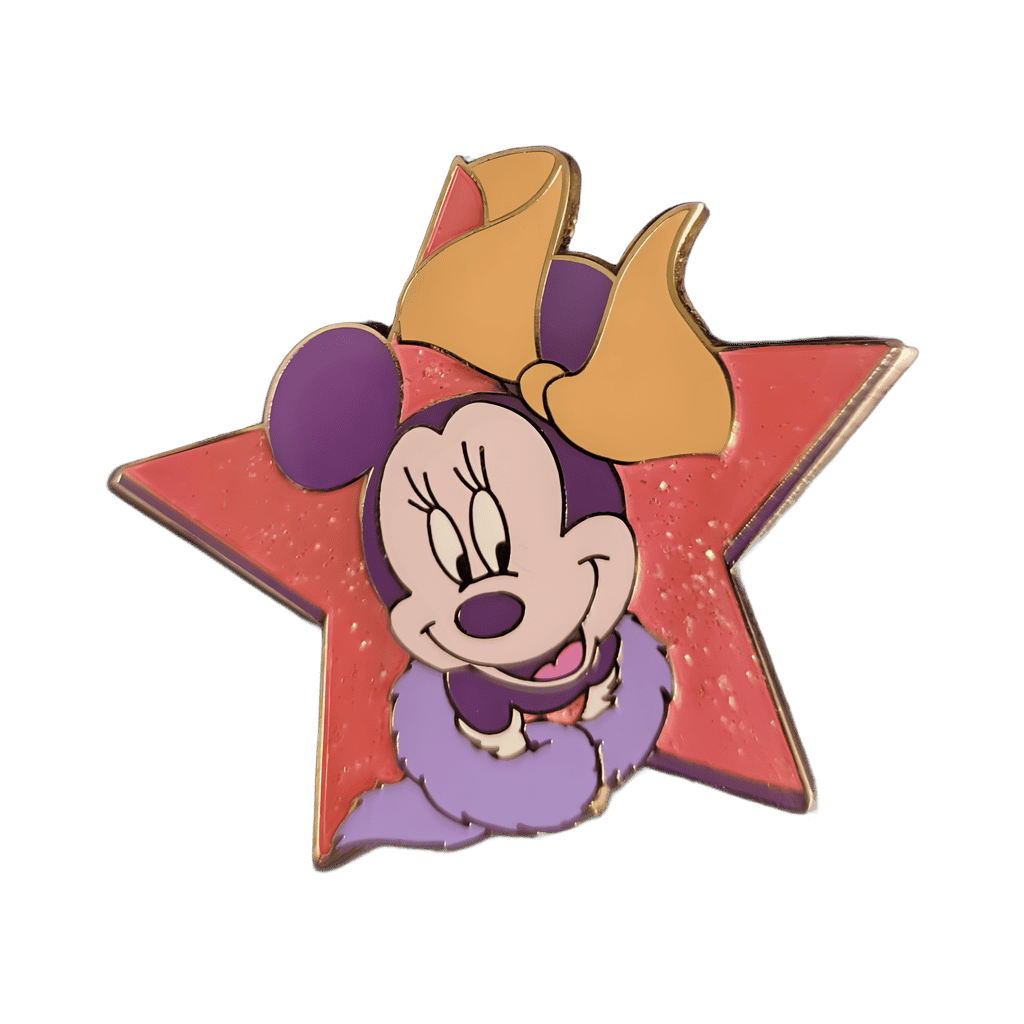 Minnie pink star Disney pin