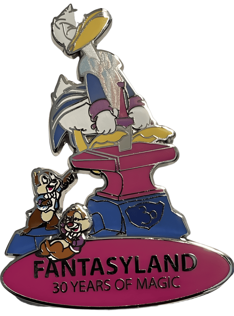 Fantasyland Donald Duck with Chip and Dale Disney pin