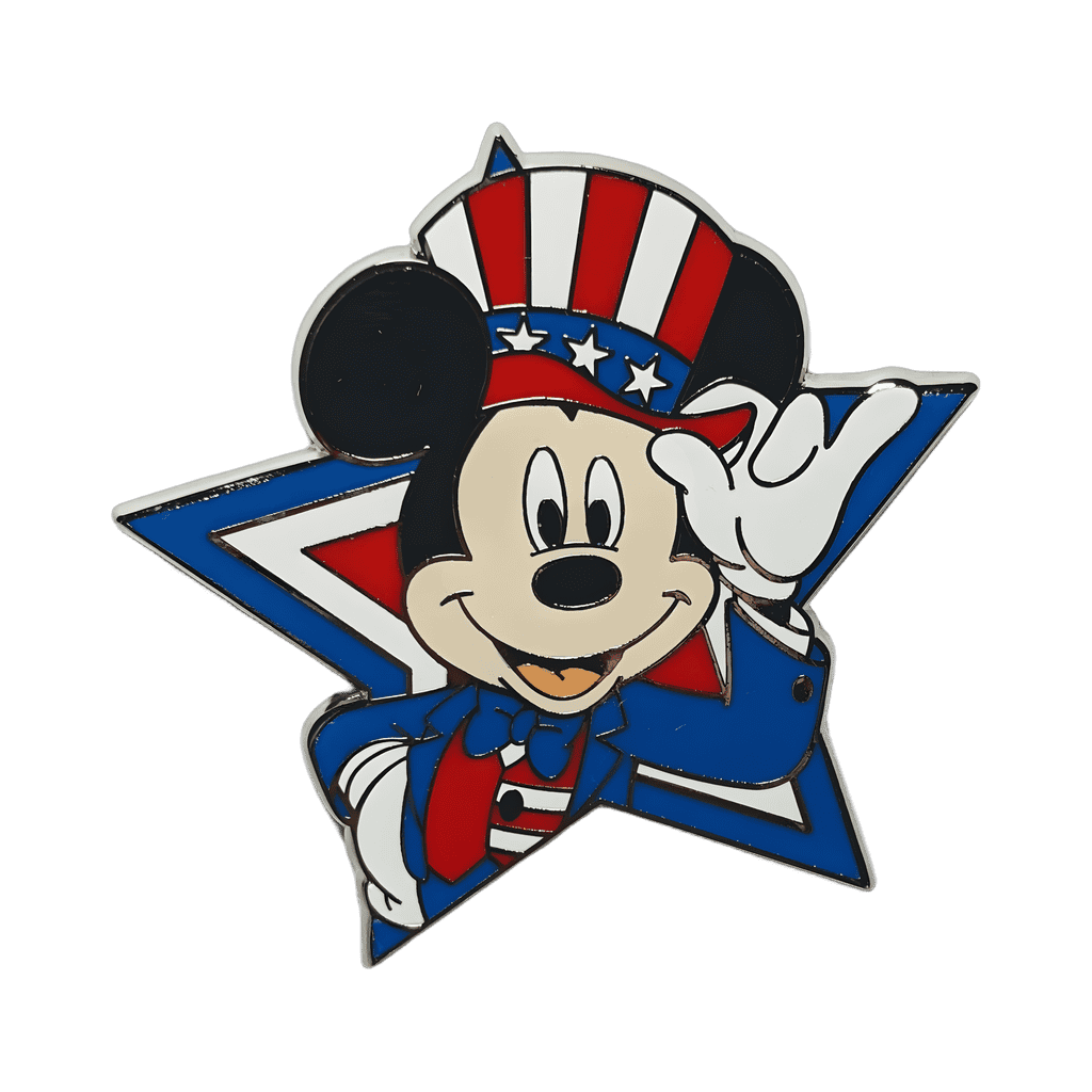 Patriotic Mickey star Disney pin