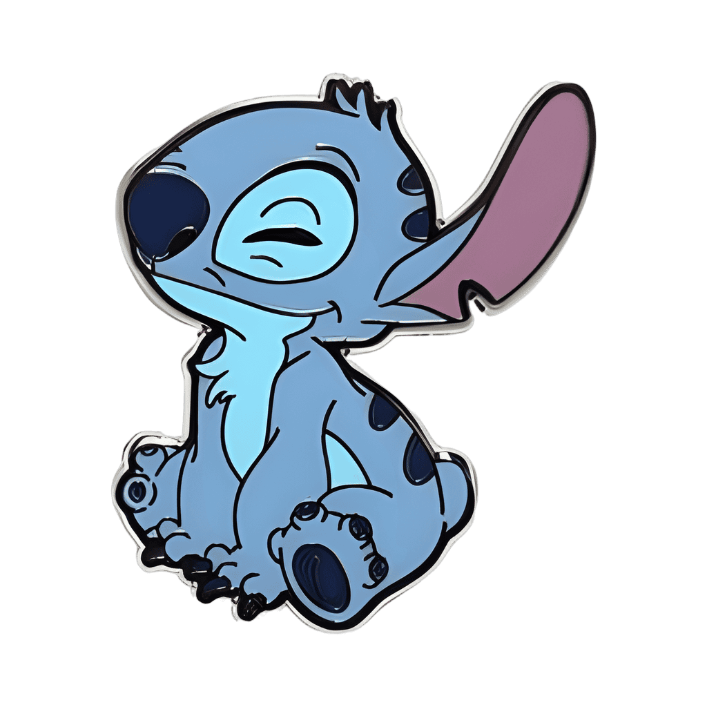 Stitch sitting Disney pin