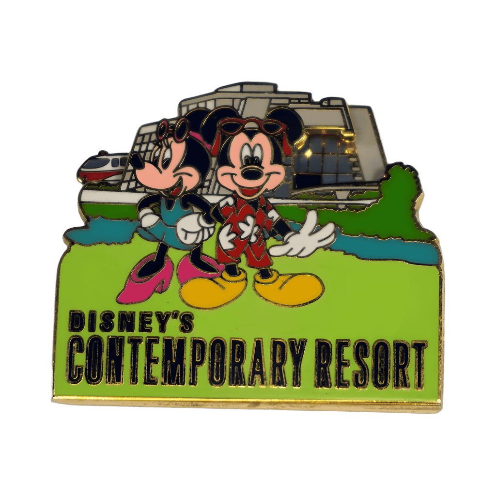 Mickey and Minnie with Monorail Slider Disney pin