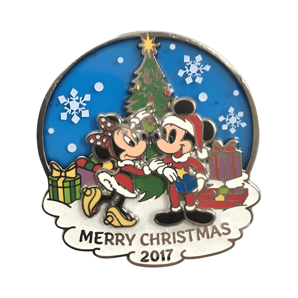 Merry Christmas Mickey and Minnie Disney pin