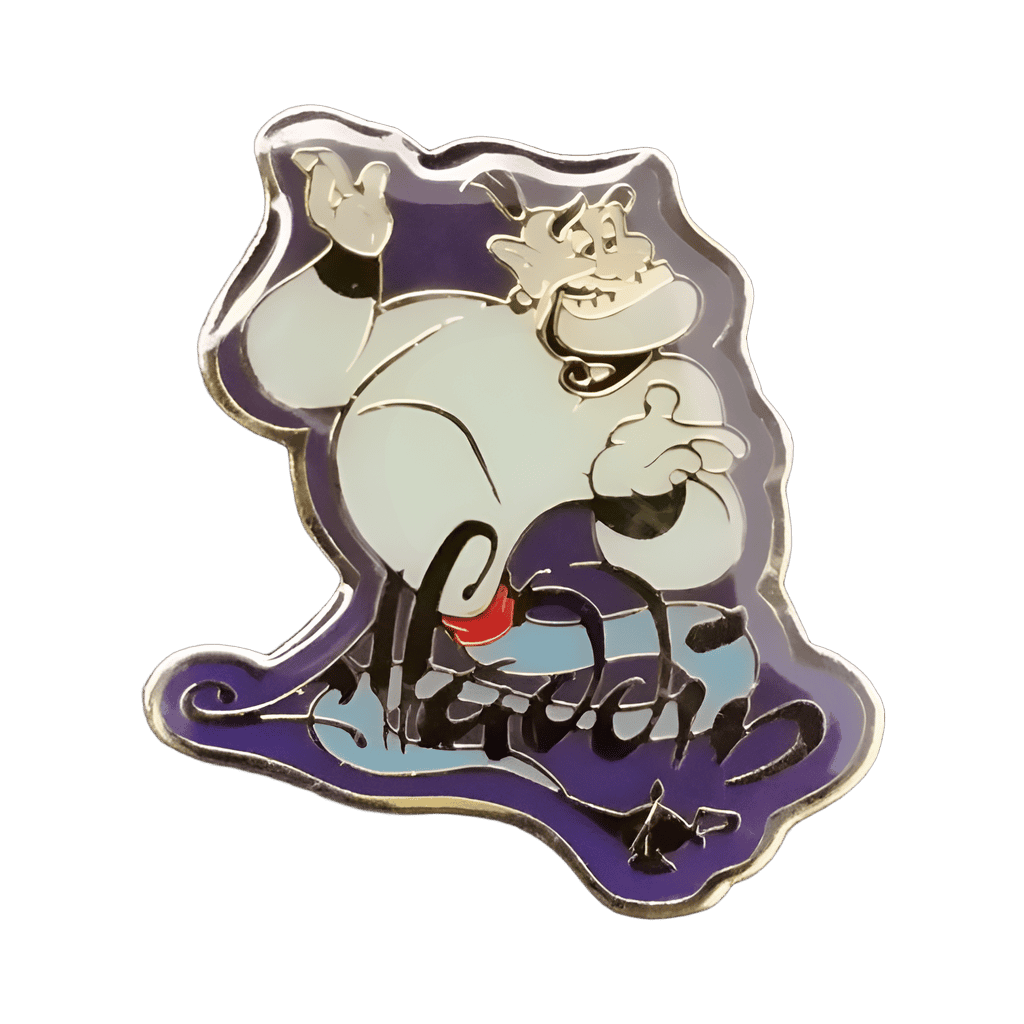Epoxy Finish Genie and Lamp Disney pin