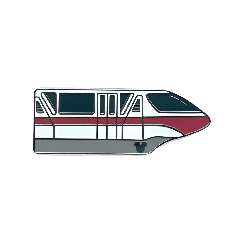 Monorail Coral Disney pin