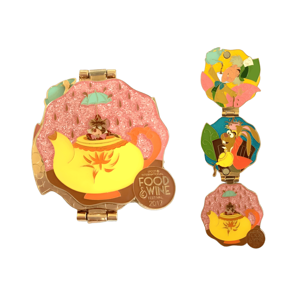 Mad Hatter, March Hare, and the Dormouse. Disney pin